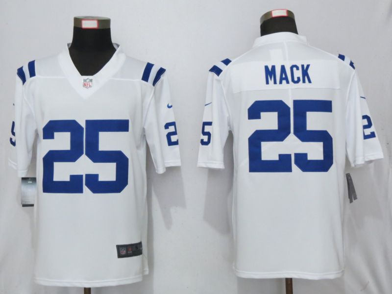 Men Indianapolis Colts 25 Mack White Nike Vapor Untouchable Limited Playe NFL Jerseys